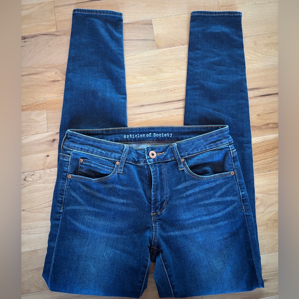 Articles Of Society Women's Dark Blue Skinny Jeans